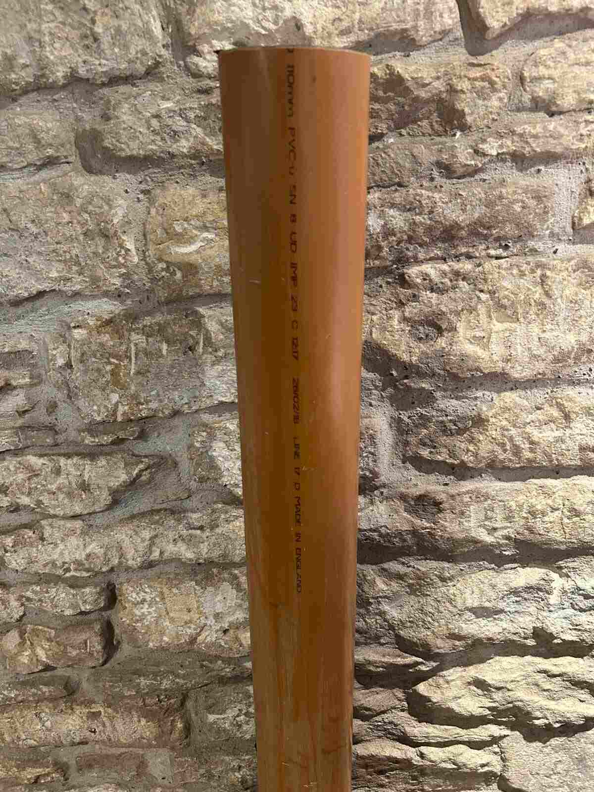 Upcycled drain pipe used to manufacture the collection tube